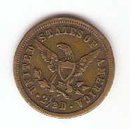Photo 1 Pièce de monnaie non identifiée: United states of america 2 1/2 D