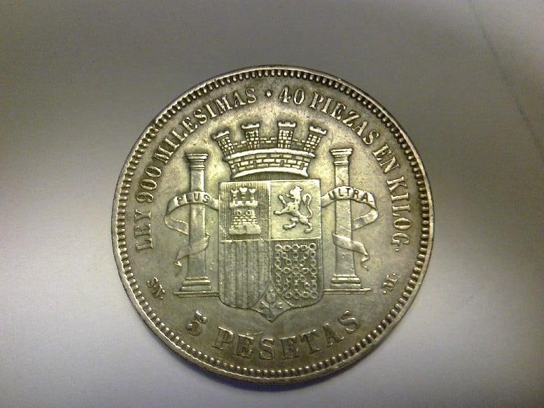 Photo 2 Pièce de monnaie non identifiée: duro de plata