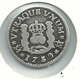 Photo 2 Pièce de monnaie non identifiée: Moneda de Felipe V