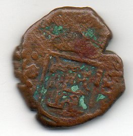 Photo 2 Pièce de monnaie non identifiée: Posible Moneda de doblon o macuquina