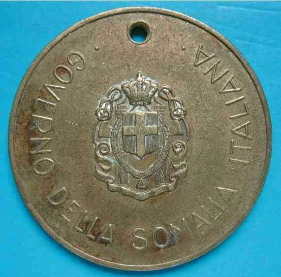 Photo 1 Pièce de monnaie non identifiée: Ficha colonial italiana de abisinia