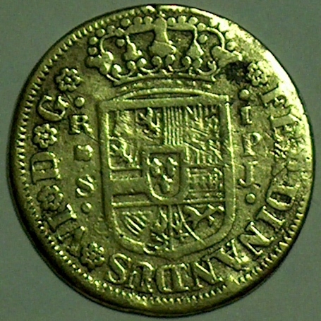 Photo 1 Pièce de monnaie non identifiée: Real Fernando VI