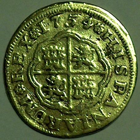 Photo 2 Pièce de monnaie non identifiée: Real Fernando VI