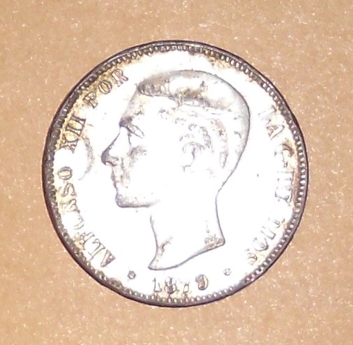 Photo 1 Pièce de monnaie non identifiée: Duro Alfonso XII 1879