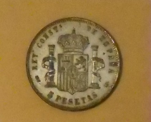 Photo 2 Pièce de monnaie non identifiée: Duro Alfonso XII 1879