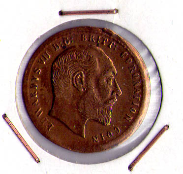 Photo 1 Pièce de monnaie non identifiée: moneda inglesa