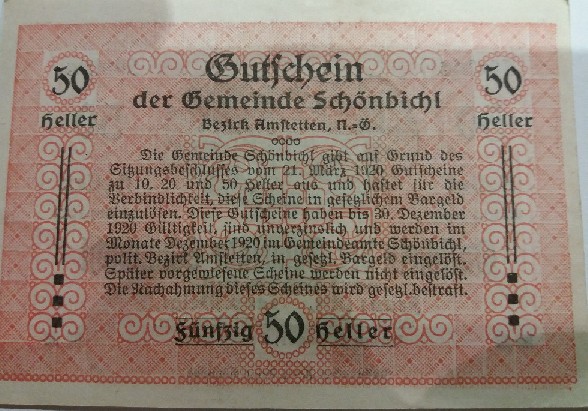 Photo 2 Pièce de monnaie non identifiée: Austria notgeld