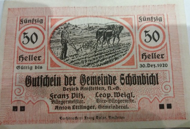 Photo 1 Pièce de monnaie non identifiée: Austria notgeld