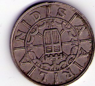 Photo 1 Pièce de monnaie non identifiée: ayuda con esta moneda,gracias de antemano