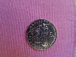 Photo 1 Pièce de monnaie non identifiée: moneda eslovaca