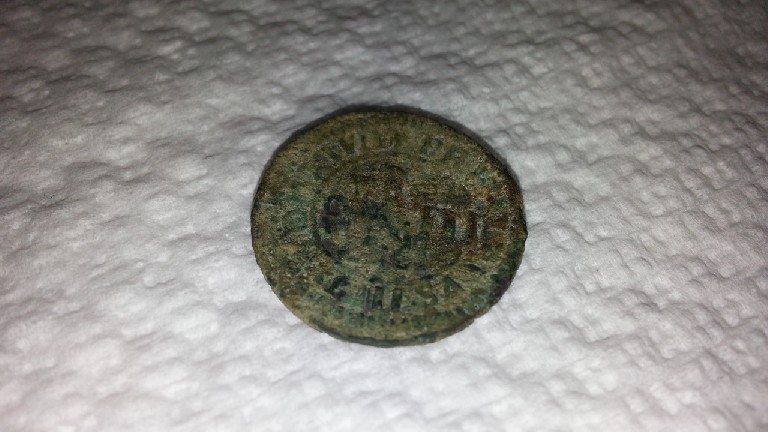 Photo 1 Pièce de monnaie non identifiée: resello III maravedis?