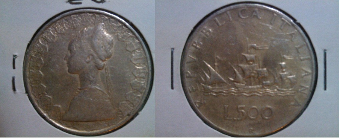 Photo 1 Pièce de monnaie non identifiée: Italiana de plata que no identifico el año, KM98?